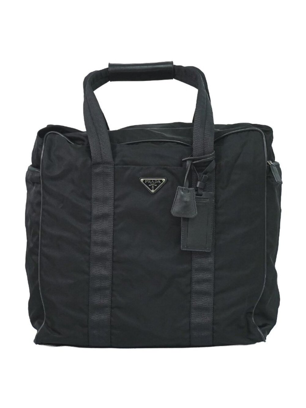 Prada Nylon Boston Bag Black
